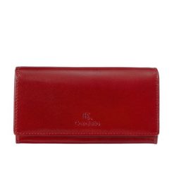 Duży czerwony portfel damski Canaletto ze skóry licowej z RFID – elegancja i bezpieczeństwo PD1602s165 RFID. Czerwone portfele damskie ze skóry. Za 171.00 zł.