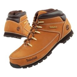Buty trekkingowe Timberland Euro Sprint. Brązowe trekkingi męskie Timberland, z tkaniny, bez zapięcia. Za 639.00 zł.
