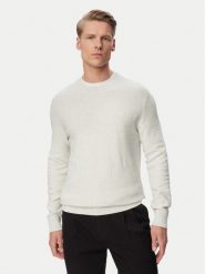 Calvin Klein Sweter LV04LF304G Szary Regular Fit. Szare swetry męskie Calvin Klein, m, bez wzorów, z bawełny, bez kołnierzyka, bez ramiączek. Za 449.99 zł.