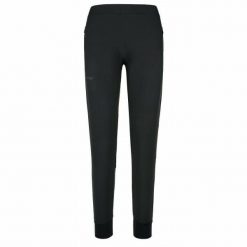 Damskie spodnie do biegania Kilpi HEYES-W. Czarne spodnie dresowe damskie Kilpi, bez wzorów, z dresówki, sportowe, do biegania. Za 273.99 zł.