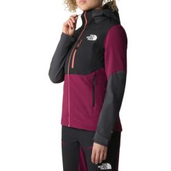 Kurtka turystyczna damska The North Face Dawn Turn Hybryd softshell. Brązowe kurtki sportowe damskie The North Face, s, bez wzorów, z elastanu, bez ramiączek, bez kaptura. Za 924.99 zł.