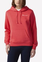 Bluza damska Champion Hooded Sweatshirt. Czerwone bluzy damskie Champion, xs, bez wzorów, z bawełny, sportowe, bez ramiączek, bez kaptura. Za 203.99 zł.