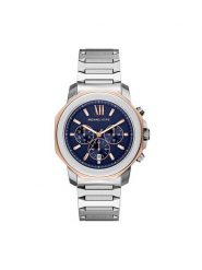 Michael Kors Zegarek Prescott MK9250 Srebrny. Szare, analogowe zegarki męskie Michael Kors, bez wzorów, srebrne. Za 1,479.00 zł.