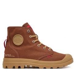 Trampki Palladium. Brązowe trampki i tenisówki damskie Palladium, bez wzorów, bez zapięcia. Za 389.99 zł.