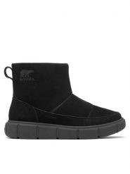 Sorel Śniegowce Explorer™ III Slip-On Wp 2077971010 Czarny. Czarne śniegowce damskie Sorel, ze skóry, bez zapięcia. Za 339.99 zł.