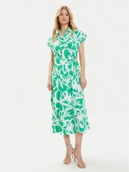 Joseph Ribkoff Sukienka letnia 242030 Zielony Regular Fit. Zielone sukienki damskie Joseph Ribkoff, na lato, bez wzorów, z syntetyku, bez kołnierzyka, bez ramiączek. Za 679.99 zł.