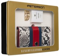 Zestaw prezentowy Peterson PTN ZD33 wężowy. Portfele damskie Peterson, ze skóry. Za 307.98 zł.