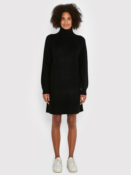 Noisy May Sukienka dzianinowa Timmy 27017055 Czarny Relaxed Fit. Czarne sukienki damskie Noisy May, s, bez wzorów, z dzianiny, bez kołnierzyka, bez ramiączek. Za 129.99 zł.