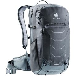 Plecak rowerowy Deuter Attack 22 EL dla wysokich - graphite/shale. Szare plecaki damskie Deuter, bez wzorów, sportowe. Za 986.99 zł.
