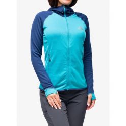 Bluza z kapturem damska Mountain Equipment Eclipse Hooded Jacket. Niebieskie bluzy damskie MOUNTAIN EQUIPMENT, m, bez wzorów, bez ramiączek, z kapturem. Za 517.74 zł.