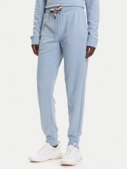 BOSS Spodnie dresowe CP Stripe 50524759 Błękitny Regular Fit. Niebieskie spodnie dresowe damskie Boss, bez wzorów, z bawełny. Za 289.99 zł.