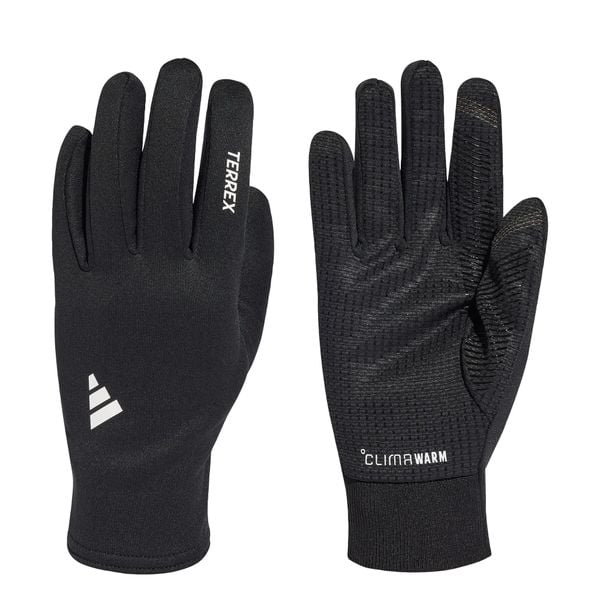 Rękawiczki Terrex CLIMAWARM. Białe rękawiczki męskie Adidas, bez wzorów, z materiału. Za 149.00 zł.