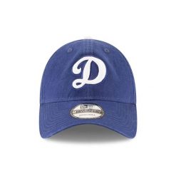 Czapka z daszkiem New Era MLB Los Angeles Dodgers. Niebieskie czapki damskie New Era, bez wzorów, casualowe. Za 177.00 zł.