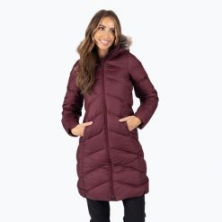 Kurtka puchowa damska Marmot Montreaux Coat. Brązowe kurtki sportowe damskie Marmot, xs, bez wzorów, z puchu, bez ramiączek, bez kaptura, trekkingowe. Za 639.99 zł.