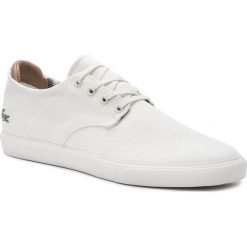 Tenisówki LACOSTE - Esoarre 219 1 Cma 7-37CMA002518C Off Wht/Off Wht. Białe trampki męskie Lacoste, bez wzorów, z gumy, klasyczne, bez zapięcia. W wyprzedaży za 259.00 zł.