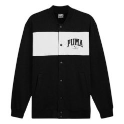Męska Kurtka Bomber Squad. Czarne kurtki męskie Puma, l, bez wzorów, sportowe, bez kaptura. Za 364.99 zł.