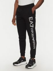 EA7 Emporio Armani Spodnie dresowe 7M000572 AF10377 MC001 Czarny Regular Fit. Czarne spodnie sportowe męskie EA7 Emporio Armani, m, bez wzorów, z bawełny. Za 289.99 zł.