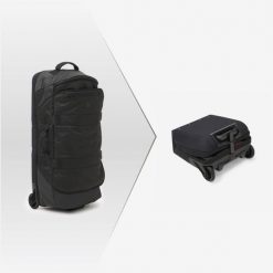 Torba podróżna składana Space Saver 85 l. Brązowe torby sportowe męskie Decathlon, bez wzorów, duże. Za 429.99 zł.