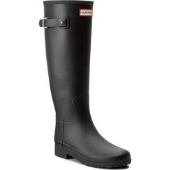 Kalosze HUNTER - Original Refined WFT1071RMA Black. Czarne kalosze damskie Hunter, z aplikacjami, z kauczuku, bez zapięcia. Za 639.00 zł.
