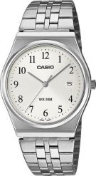 Zegarek Casio Zegarek męski Casio MTP-B145D-7BVEF srebrny. Szare zegarki męskie Casio, bez wzorów, srebrne. Za 314.00 zł.