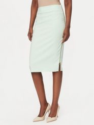 Rinascimento Spódnica ołówkowa CFC0127985003 Zielony Slim Fit. Zielone spódnice damskie Rinascimento, xl, bez wzorów, z syntetyku, ołówkowe. Za 379.99 zł.