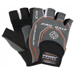 Rękawiczki na siłownię POWER SYSTEM Pro Grip EVO. Szare rękawiczki męskie POWER SYSTEM, bez wzorów. Za 35.00 zł.