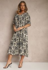 Czarna Sukienka z Bawełną i Abstrakcyjnym Motywem Filarella. Czarne sukienki damskie Renee, na co dzień, na lato, l, bez wzorów, z bawełny, eleganckie, bez kołnierzyka, bez ramiączek, midi. Za 59.99 zł.