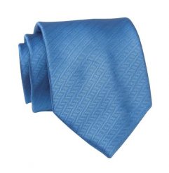 Krawat Niebieski w Jodełkę, 7 cm, Elegancki, Klasyczny, Męski -ALTIES. Niebieskie krawaty i muchy Alties, bez wzorów, z tkaniny, eleganckie. Za 49.00 zł.