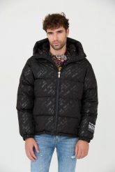 JUST CAVALLI Czarna kurtka R Print Logo. Czarne kurtki męskie Just Cavalli, l, bez wzorów, bez kaptura. W wyprzedaży za 1,699.99 zł.