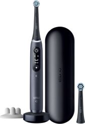 Szczoteczka Oral-B iO Series 7 Onyx Black + dodatkowa końcówka + podstawka pod szczoteczkę. Czarne szczoteczki elektryczne Oral-B. Za 669.78 zł.