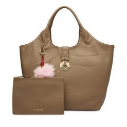 Torebka LOVE MOSCHINO. Brązowe shopperki damskie Love Moschino, bez wzorów, bez dodatków. Za 1,119.00 zł.