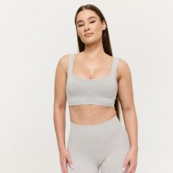 Biustonosz Carpatree Allure Seamless. Szare bielizna sportowa damska GYMBEAM, xl, bez wzorów. Za 69.99 zł.