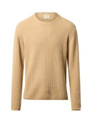 Redefined Rebel Męski sweter z dzianiny - RRRyan Mężczyźni Bawełna beżowy jednolity, S. Brązowe swetry męskie Redefined Rebel, m, bez wzorów, z bawełny, bez kołnierzyka, bez ramiączek. Za 199.95 zł.