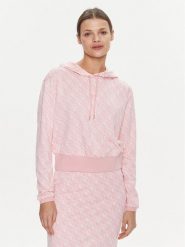 Guess Bluza Gl Logo V4RQ13 KC2X2 Różowy Regular Fit. Czerwone bluzy damskie Guess, xs, z aplikacjami, z syntetyku, bez ramiączek, bez kaptura. Za 269.99 zł.