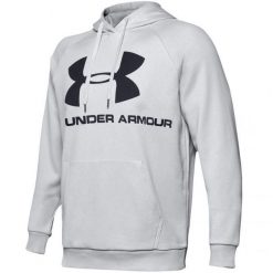 Męska Bluza Polarowa Z Logo Rival. Niebieskie bluzy sportowe męskie Under Armour, l, bez wzorów, z polaru, bez kaptura. Za 376.99 zł.