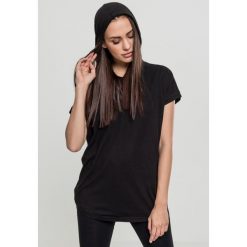 Bluza damska z kapturem Urban Classic basic. Czarne bluzy damskie Urban Classics, bez wzorów, bez ramiączek, z kapturem. Za 149.50 zł.