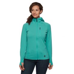 Bluza trekkingowa damska Black Diamond Coefficient. Zielone bluzy damskie Black Diamond, l, bez wzorów, sportowe, bez ramiączek, bez kaptura. Za 359.99 zł.