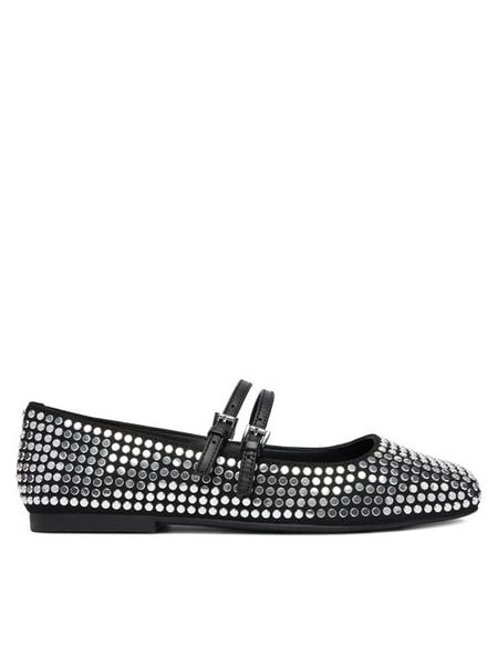 MICHAEL Michael Kors Baleriny 40F5MTFP2S Czarny. Czarne balerinki damskie MICHAEL Michael Kors, bez wzorów, ze skóry, bez obcasa, bez zapięcia. Za 539.99 zł.