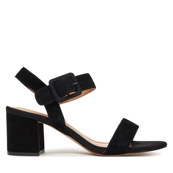 Sandały Sergio Bardi. Czarne sandały damskie Sergio Bardi, bez wzorów, bez obcasa, na słupku, bez zapięcia. Za 249.99 zł.