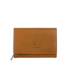 Damski portfel skórzany Canaletto z RFID – elegancja, funkcjonalność i bezpieczeństwo PD1225s108 RFID. Brązowe portfele damskie ze skóry. Za 170.00 zł.