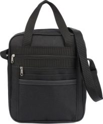 Beltimore Męska torba na ramię raportówka A4 listonoszka czarna pojemna elegancka F54. Czarne torby na ramię męskie Beltimore, na ramię. Za 49.99 zł.
