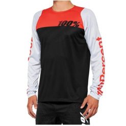 Dżersej z długim rękawem 100% r-core. Czarne bluzy męskie 100%, xl, bez wzorów, z dżerseju, sportowe, bez ramiączek, bez kaptura. W wyprzedaży za 178.75 zł.