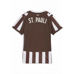 Damska koszulka domowa FC St. Pauli 25/26 PUMA Espresso Brown White. Białe bluzki damskie Puma, m, bez wzorów, sportowe, bez kołnierzyka, bez ramiączek. Za 399.00 zł.