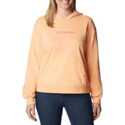 Bluza trekkingowa damska Columbia Logo III French Terry. Niebieskie bluzy damskie Columbia, l, bez wzorów, sportowe, bez ramiączek, bez kaptura. Za 149.99 zł.