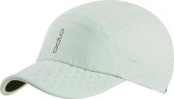 Czapka z daszkiem do biegania ODLO Performance Pro. Zielone czapki damskie ODLO, bez wzorów, z elastanu, sportowe. Za 189.99 zł.