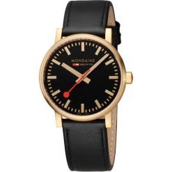 Zegarek męski Mondaine MSE.40122.LB, Quartz, 40mm, 3ATM. Żółte zegarki męskie mondaine, bez wzorów, z materiału, ze stali. Za 1,300.35 zł.
