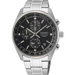 Seiko Mężczyźnizegarek Seiko Chronograph srebrny - stal nierdzewna Zegarki męskie 1 ct Męskie. Szare zegarki męskie Seiko, bez wzorów, z materiału, srebrne. Za 926.99 zł.