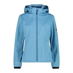 Kurtka przeciwdeszczowa damska z kapturem CMP. Niebieskie kurtki sportowe damskie CMP, xs, bez wzorów, z polaru, bez ramiączek, z kapturem, outdoorowe. Za 352.00 zł.