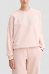 GUESS Różowa damska bluza Primula. Czerwone bluzy damskie Guess, s, z aplikacjami, bez ramiączek, bez kaptura. W wyprzedaży za 268.99 zł.