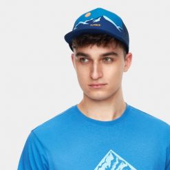 Czapka z daszkiem Alpinus Carpathia. Niebieskie czapki damskie Alpinus, bez wzorów, sportowe. Za 79.00 zł.